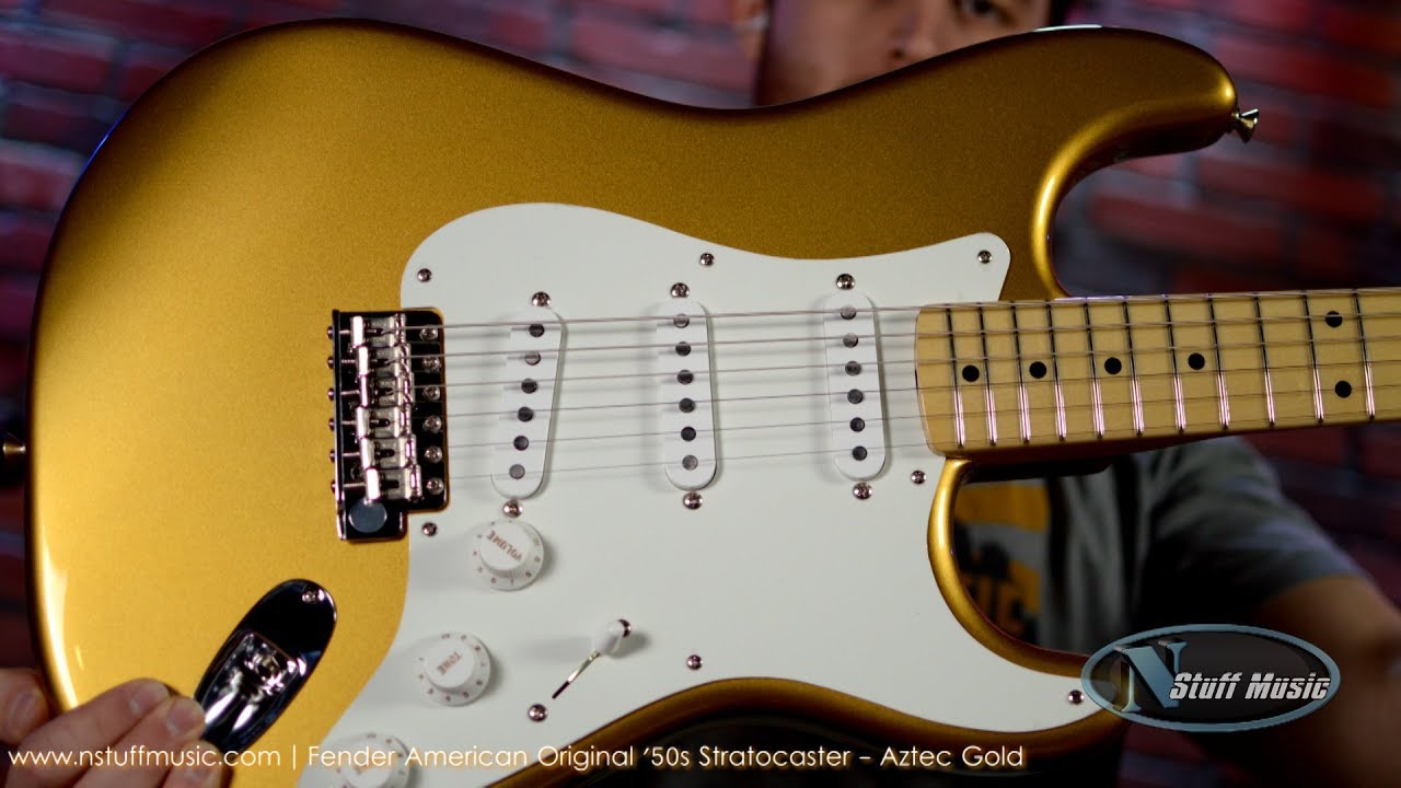 Fender American Original '50s Stratocaster - Aztec Gold - YouTube