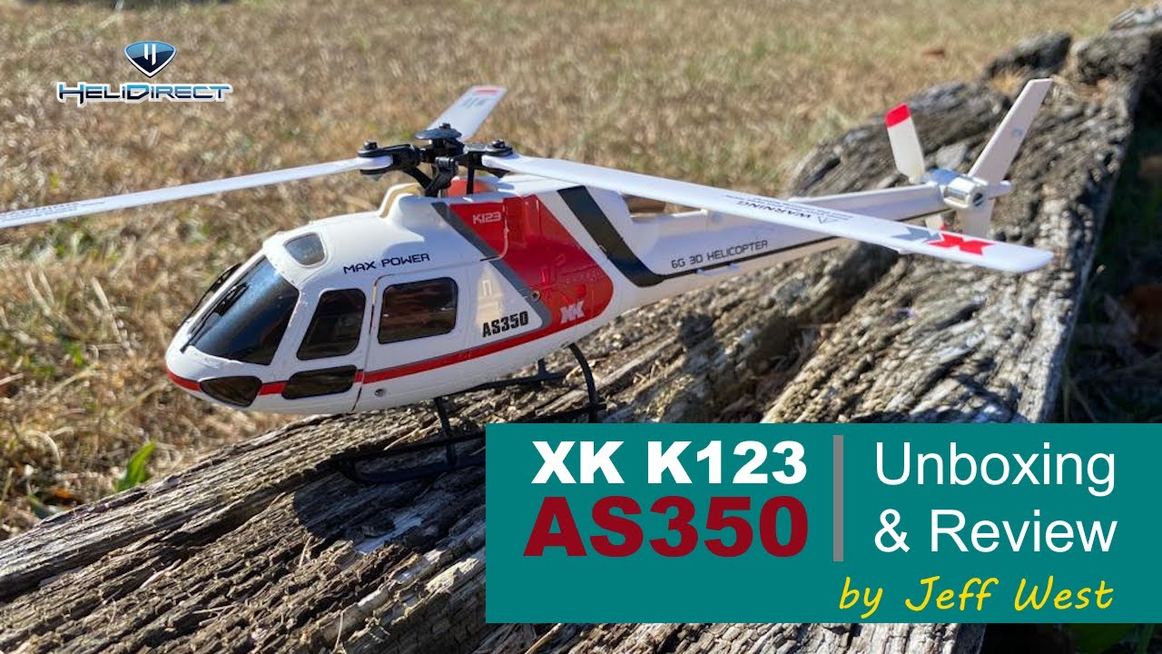 XK AS350 RC Helicopter Unboxing and Review by Jeff West!! - YouTube
