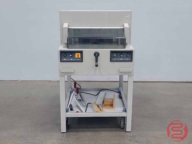 1996 MBM Triumph Ideal 4850-95 EP Hydraulic Paper Cutter w/ Safety