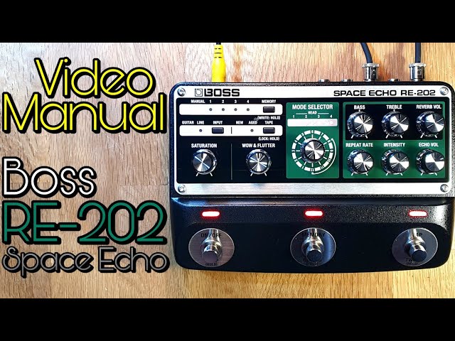 Video Manual: Boss RE-202 Space Echo (firmware update V1.10) - YouTube