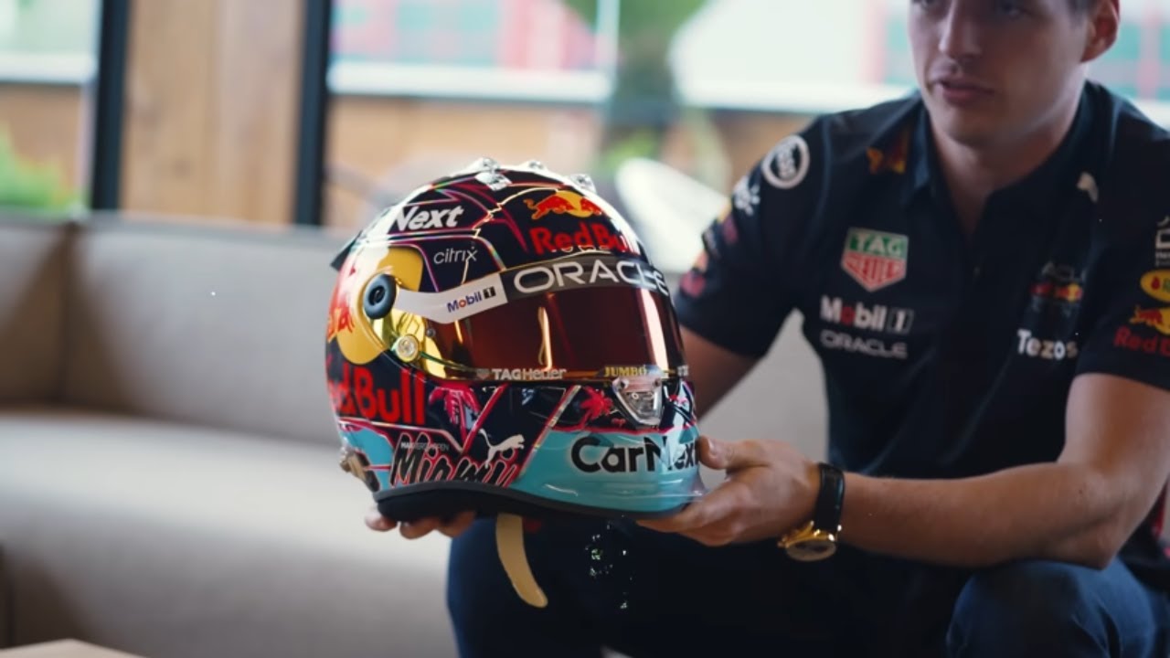 フェルスタッペン1/2ヘルメット 2022マイアミ verstappen Max