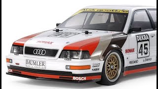入門者向けラジコンカー組立キット】 1/10 1991 アウディ V8