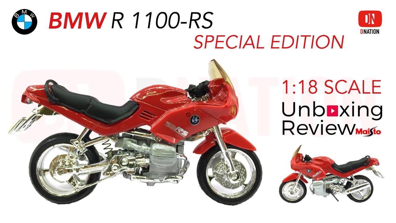 Unboxing Bmw R 1100-RS 1:18 scale Diecast Motorcycle manufactured