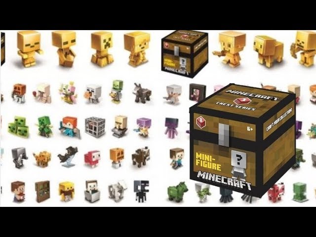マインクラフト ミニフィギュア チェストシリーズを8箱開封！ゴールド