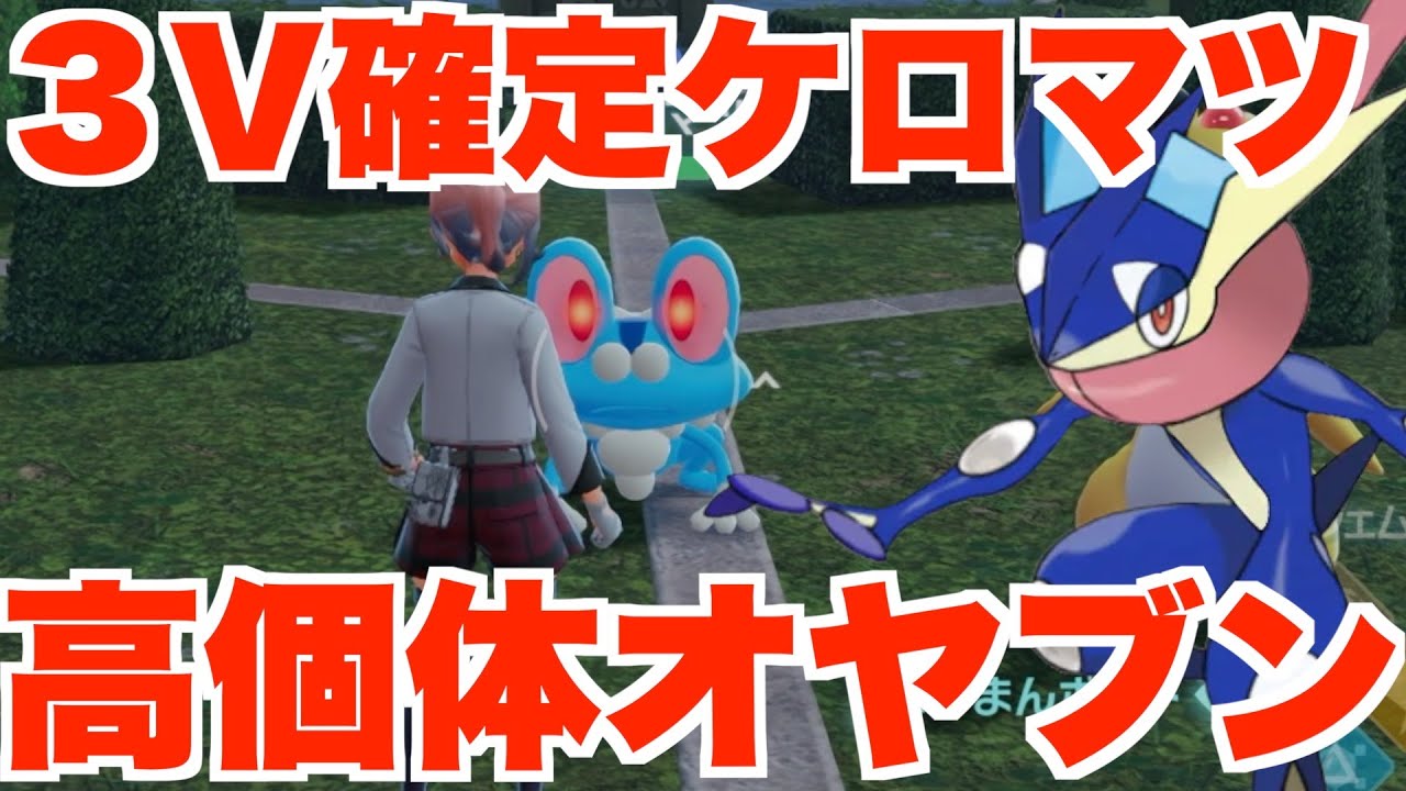 ポケモンZA】高個体のケロマツとオヤブン「ゲッコウガ」ついにゲット