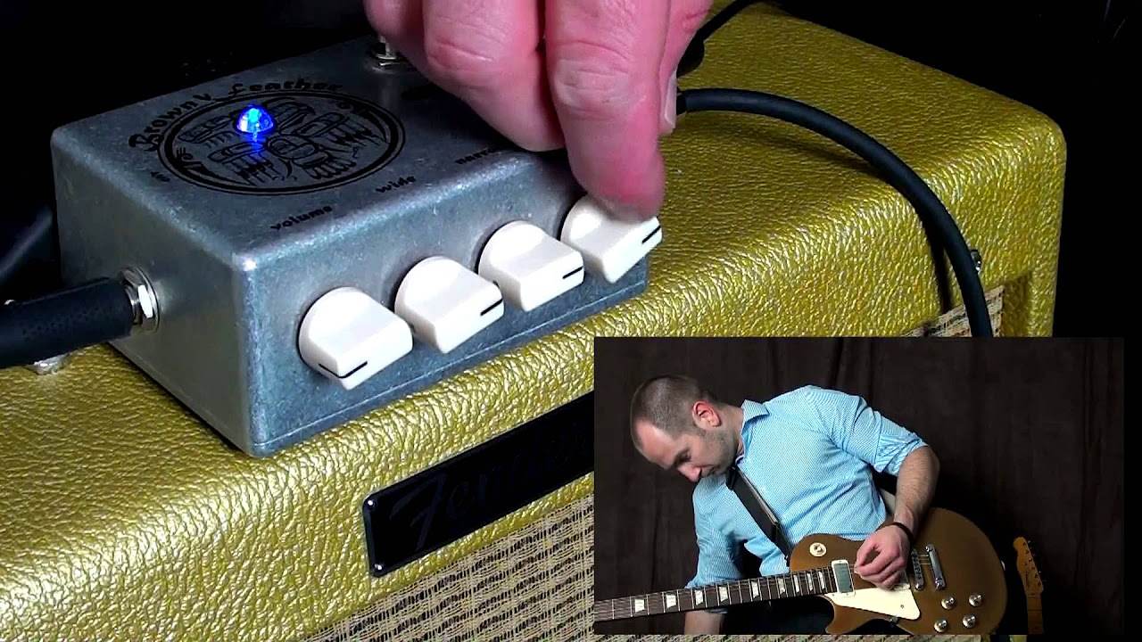 320 Design - Brown Feather Overdrive & Distortion Pedal (Les Paul