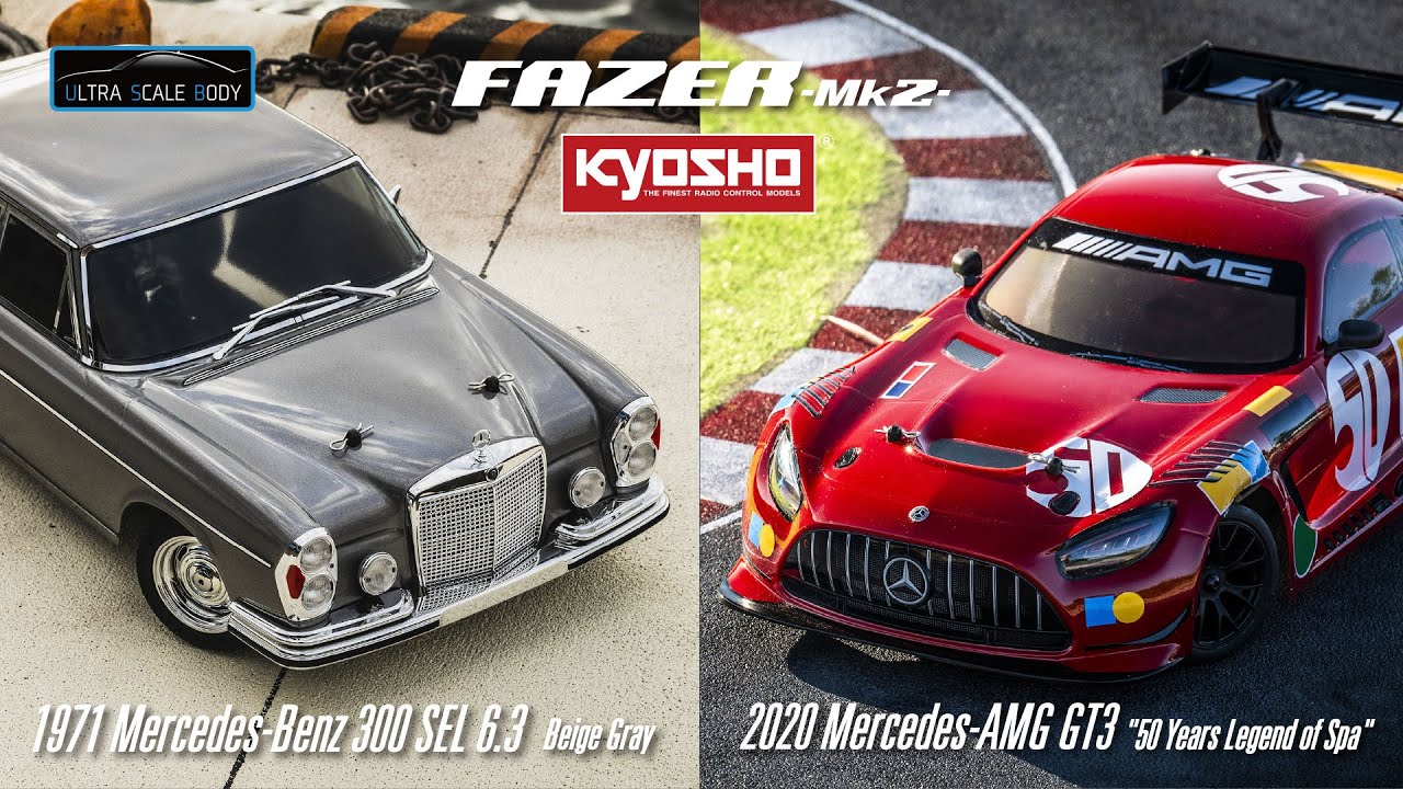 KYOSHO FAZER Mk2 Series 1971 Mercedes-Benz 300 SEL 6.3 & 2020 AMG