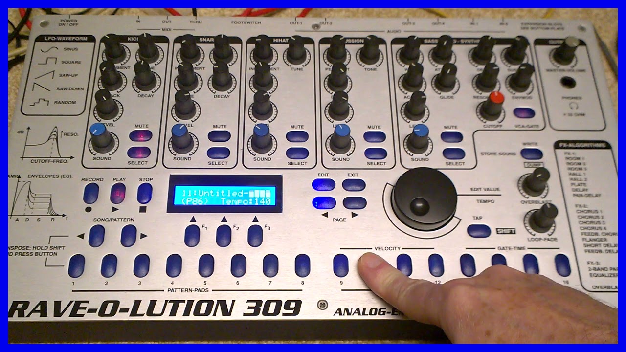 Rave-o-lution 309 with all expansions and new blue display - YouTube