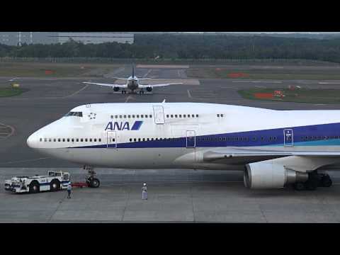 ANA Boeing 747-400D JA8960 Landing and Takeoff 【CTS/RJCC】 - YouTube