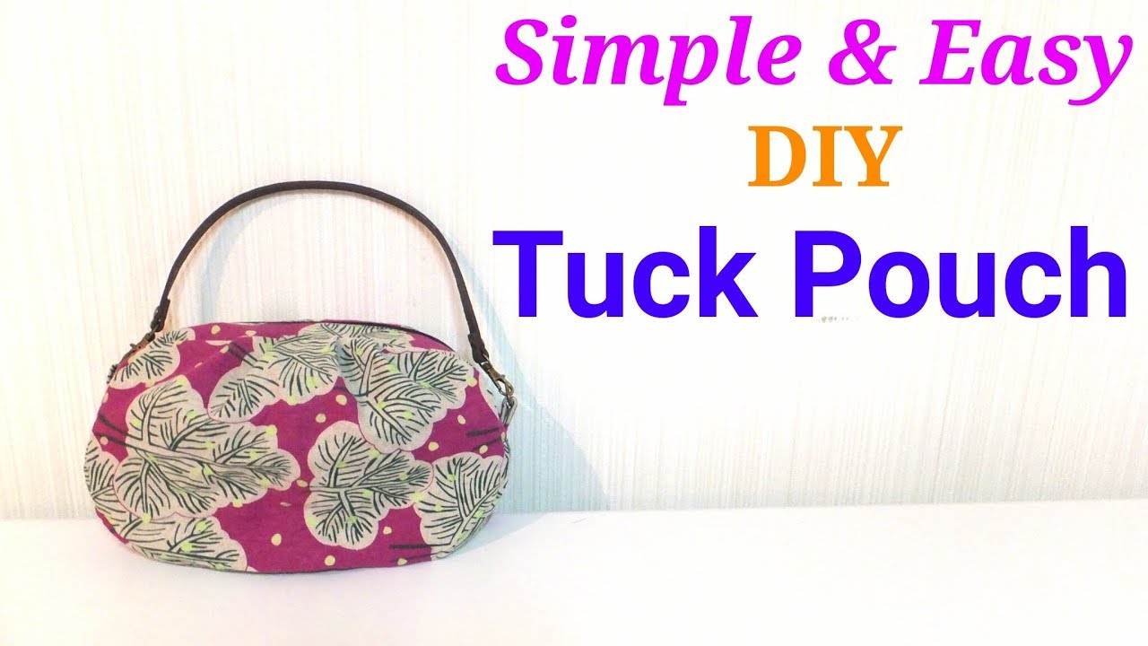 DIY】取り外し可能な持ち手が付いた便利！タック*ポーチ * Carriable