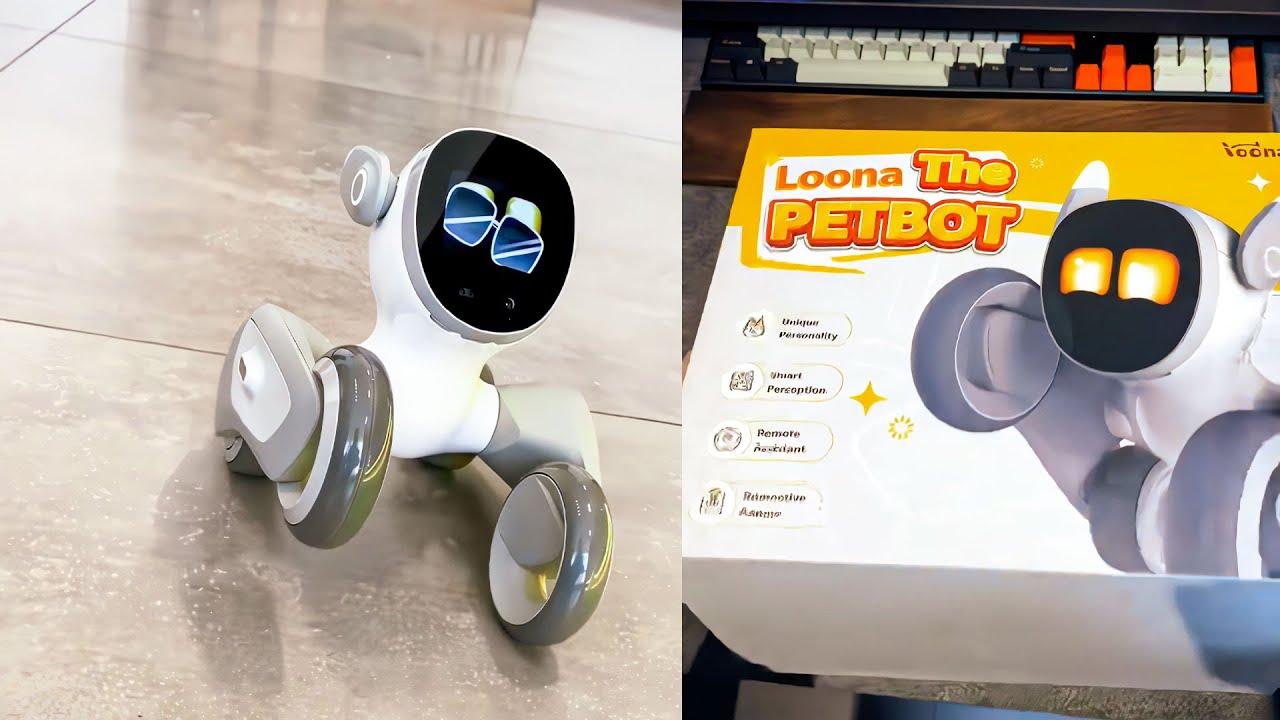 Loona The PETBOT本体と充電スタンド Loona ルーナ ペットロボット