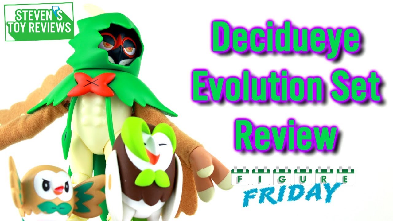 Tomy Decidueye Evolution Set Review Toys R Us Exclusive - YouTube