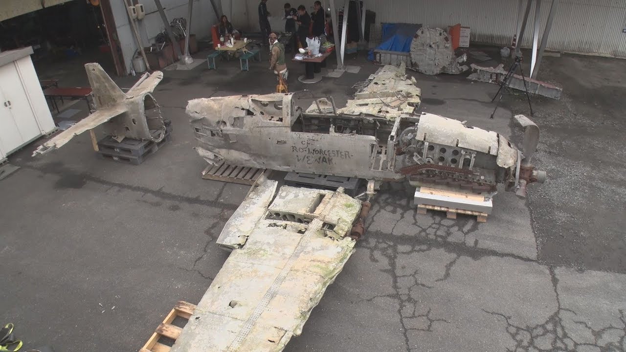 旧日本陸軍の三式戦闘機「飛燕」約70年ぶり帰国・愛媛新聞 - YouTube