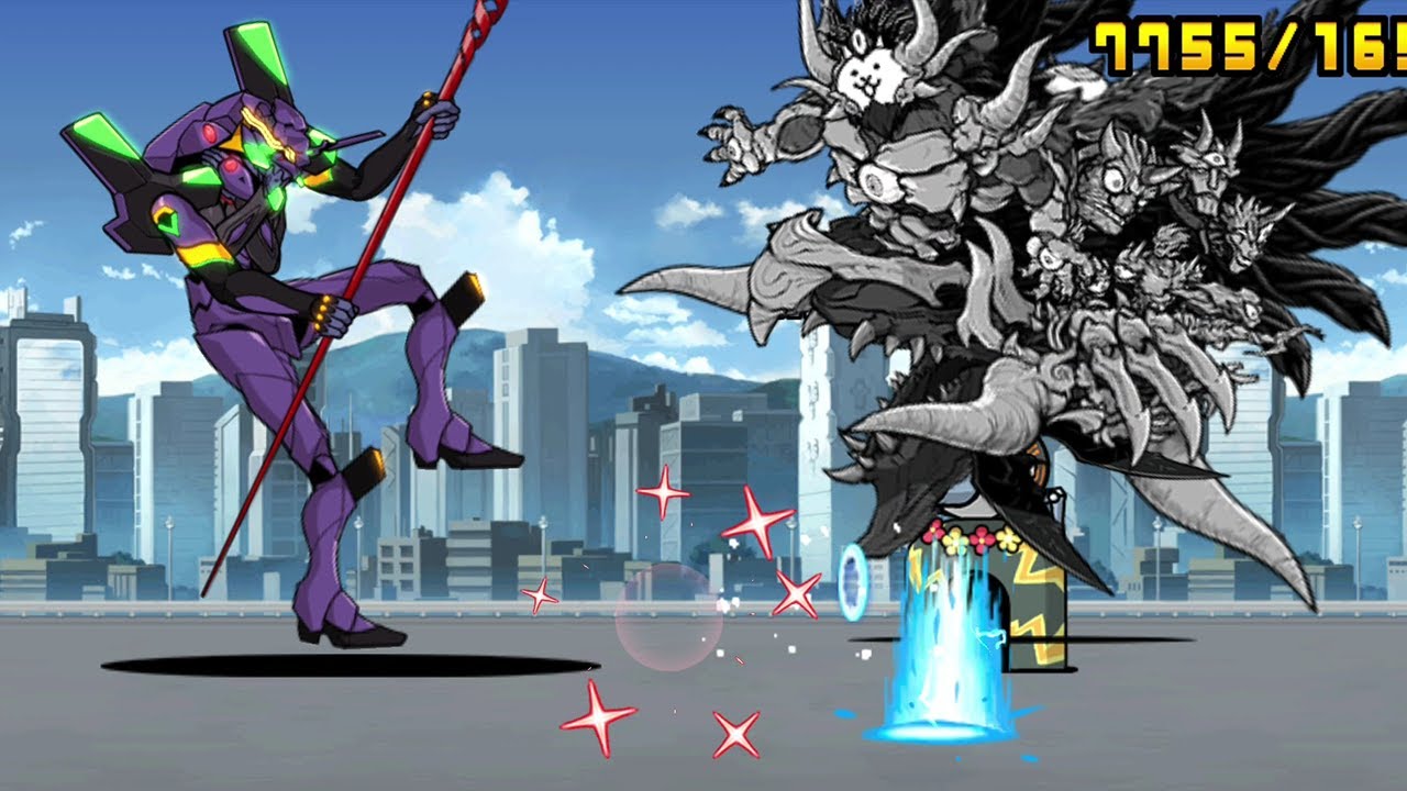 最終決戦 エヴァ第13号機 【にゃんこ大戦争 X エヴァンゲリオン コラボ