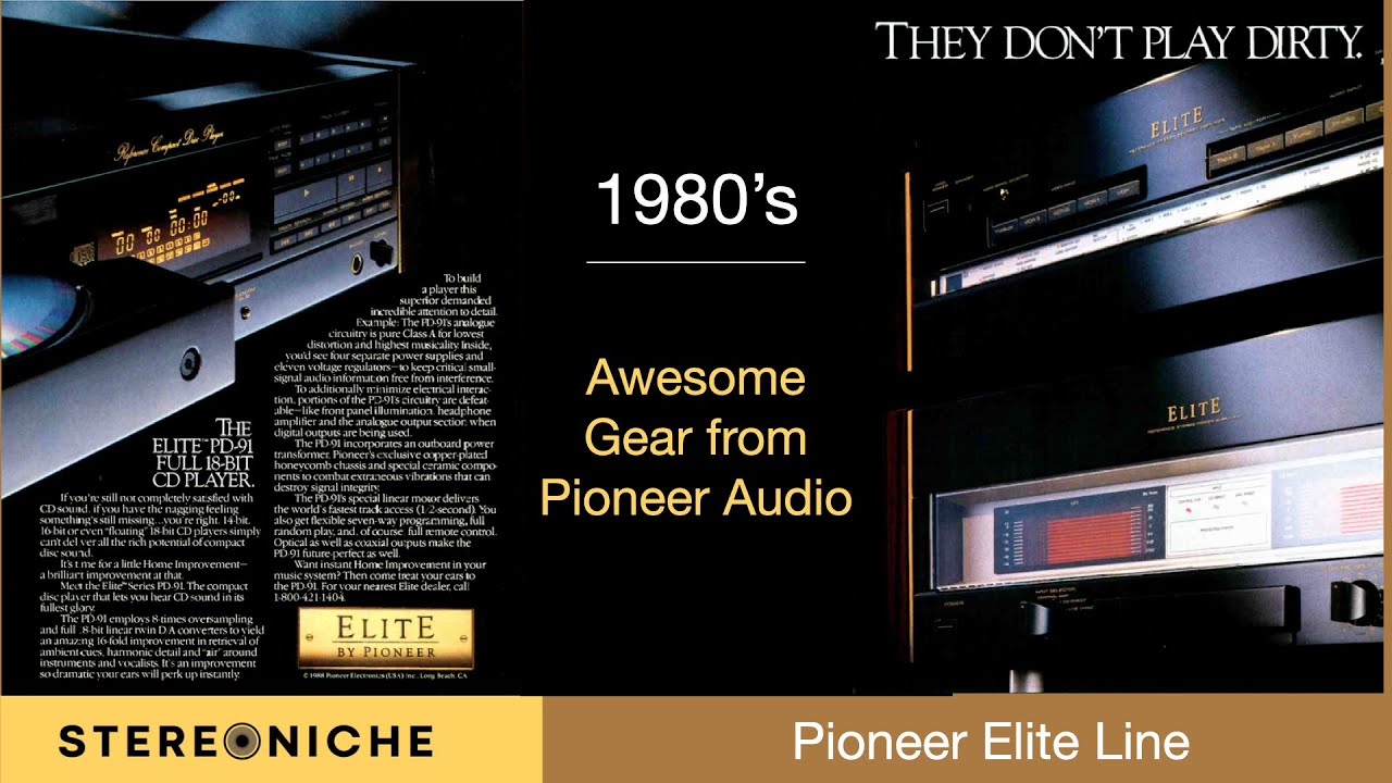 This Line of 80's Vintage Stereo Gear of Pioneer Elite Models ROCK