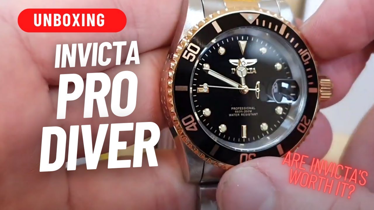 UNBOXING: INVICTA PRO DIVER TWO TONE BRACELET 40MM QUARTZ WATCH