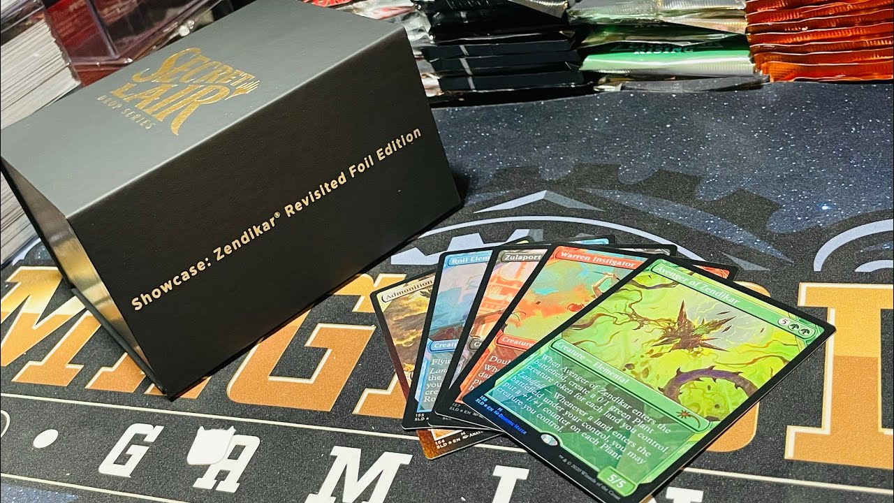 Secret Lair! Showcase Zendikar revisited foil edition - YouTube