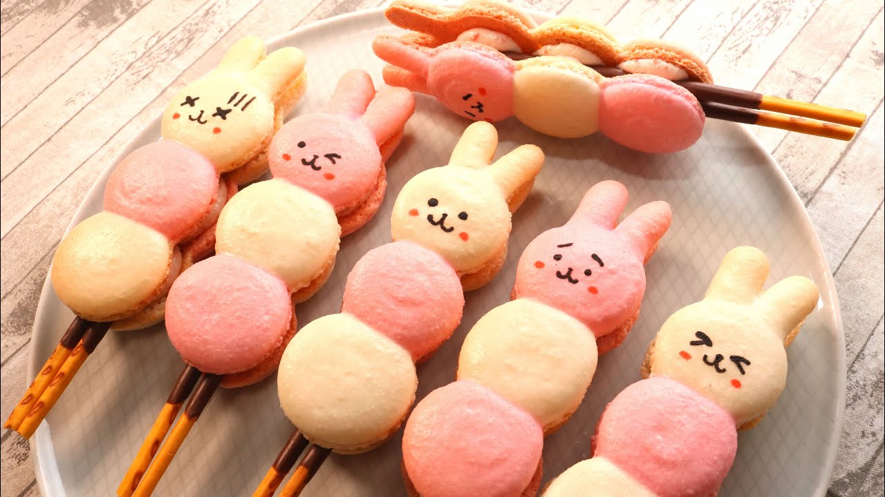 Oven Drying Animal Strawberry Chocolate Macarons Recipe