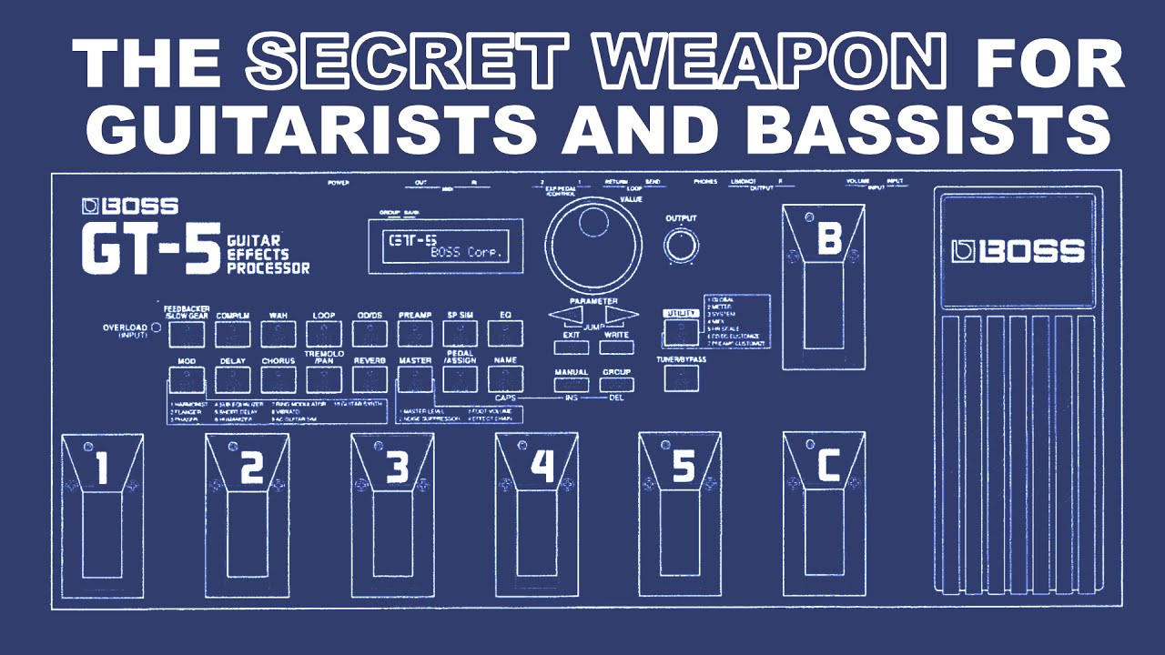 BOSS GT-5! Fun, creative GUITAR and BASS sounds for dirt cheap