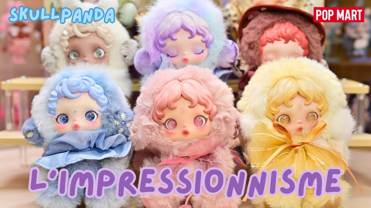 POP MART UNBOXING】SKULLPANDA: L'IMPRESSIONNISME PLUSH | FULL SET