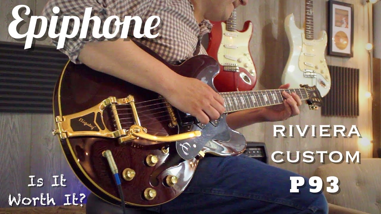Epiphone Riviera Custom p93 - YouTube