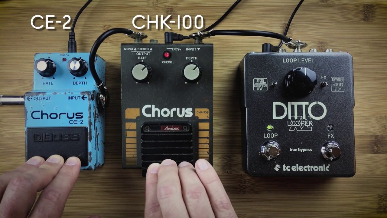 P&B Shootout! Vintage Boss CE-2 vs. Amdek CHK-100(CE-2 clone