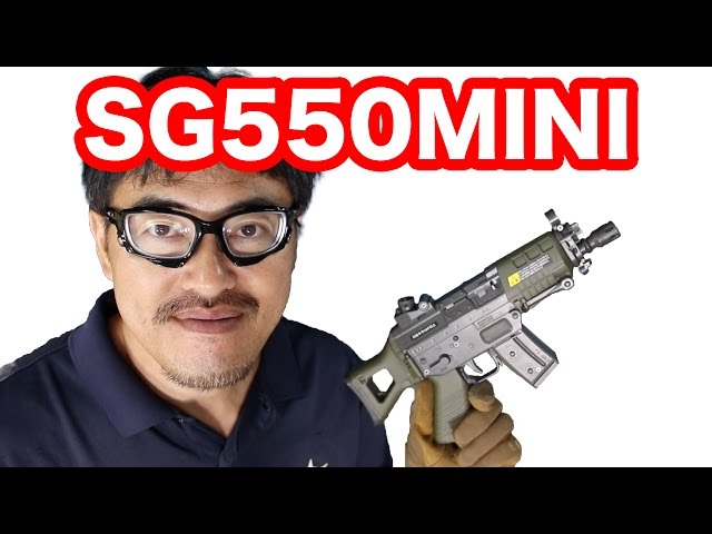 TOKYO MARUI SG550 MINI airsoftgun Age10+ machsakai review - YouTube