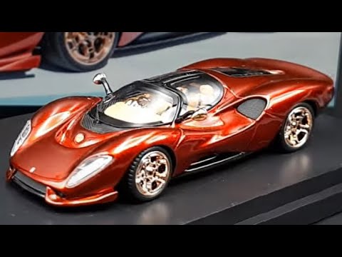 1/64 De Tomaso P72 by Peako resin car model review - YouTube