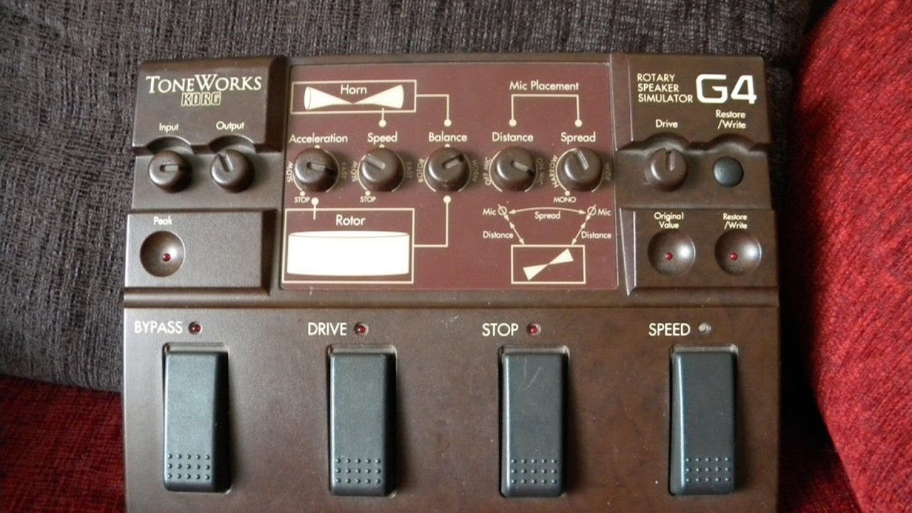 Korg G4 Leslie Rotary Simulator Demo - YouTube