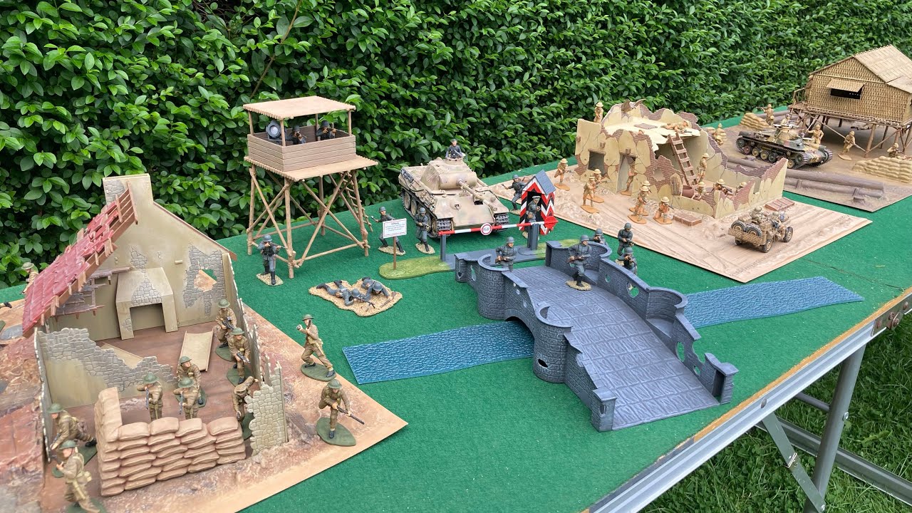 Airfix 1/32 dioramas, Checkpoint, Desert Outpost, Strongpoint and