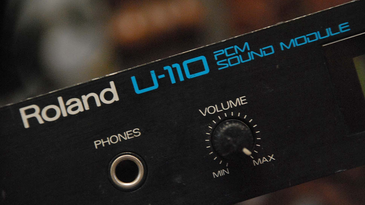Roland U-110 ROM Demo Songs & SN-U110-10 Rock Drums PCM Card - YouTube