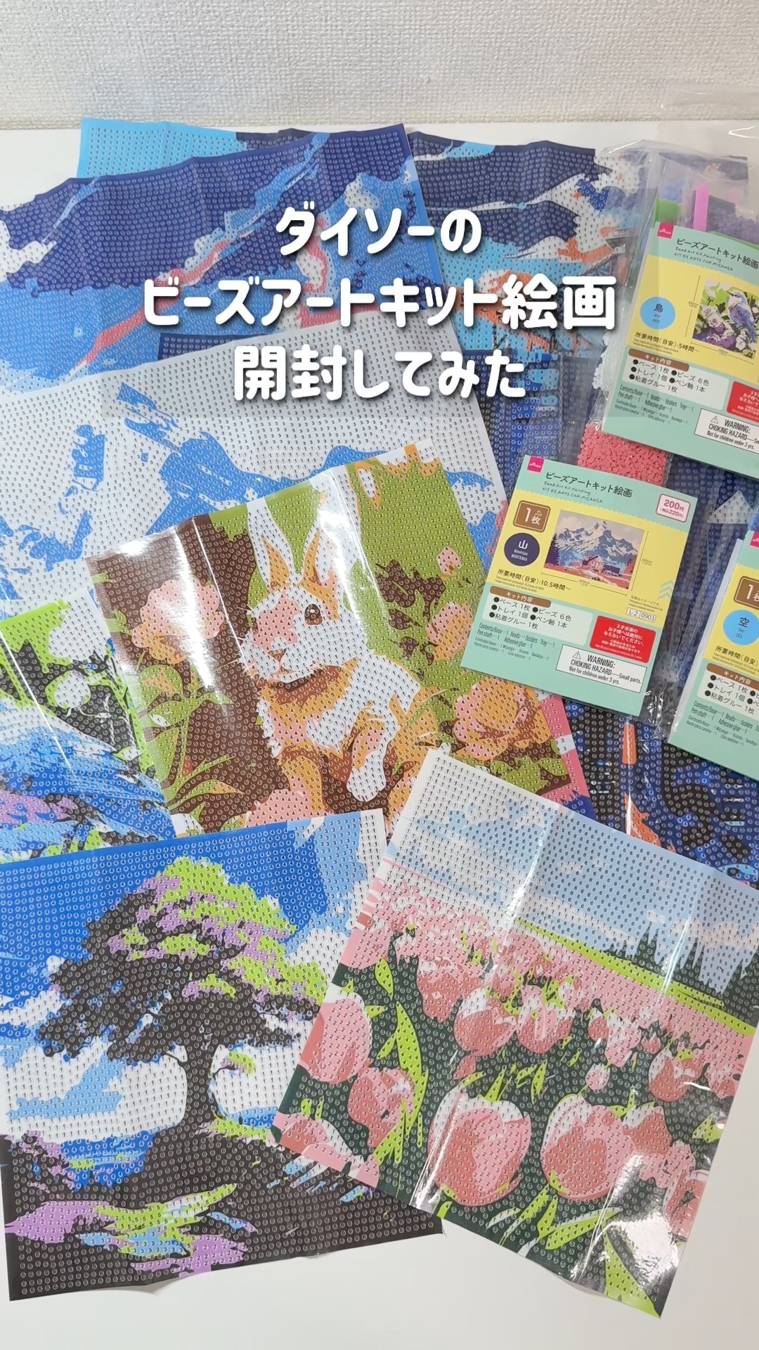 Diamond art💎Daiso bead art kit painting✨Maybe there's a 6 color