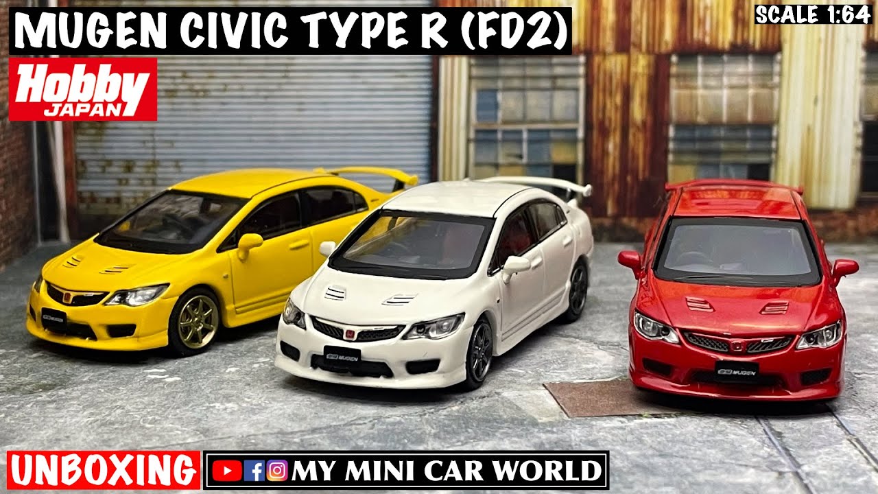 MY MINI CAR WORLD】UNBOXING HOBBY JAPAN 1/64 MUGEN CIVIC TYPE R