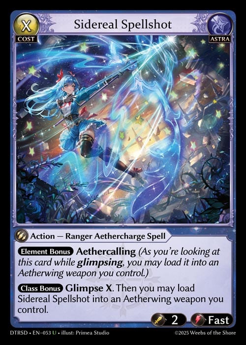 Grand Archive TCG: Diana, Moonpiercer Starter Deck List