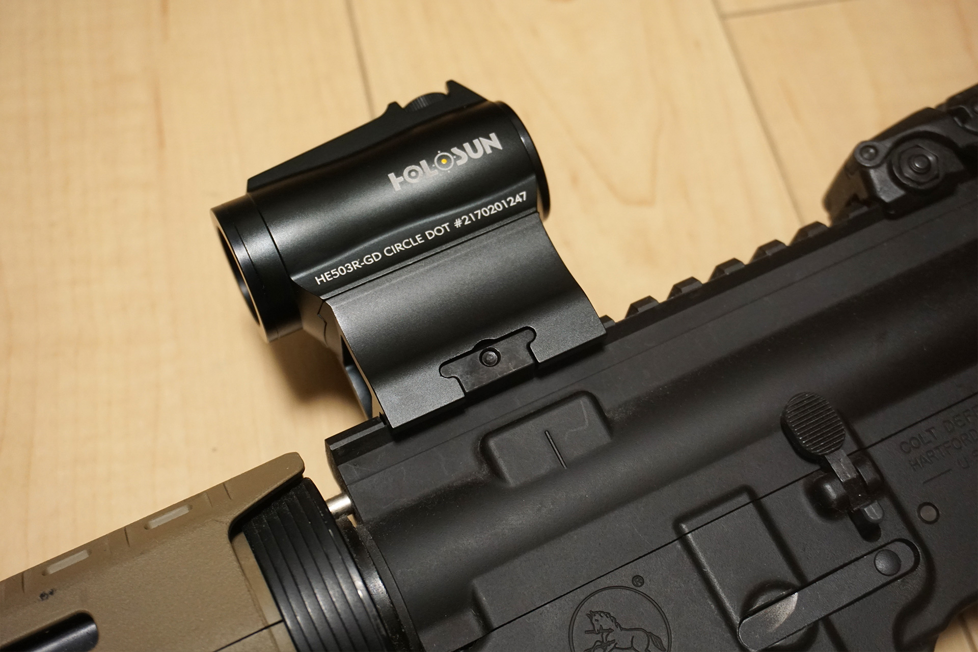 新登場の黄色レティクル ドットサイト HOLOSUN HE503R-GDのレビュー