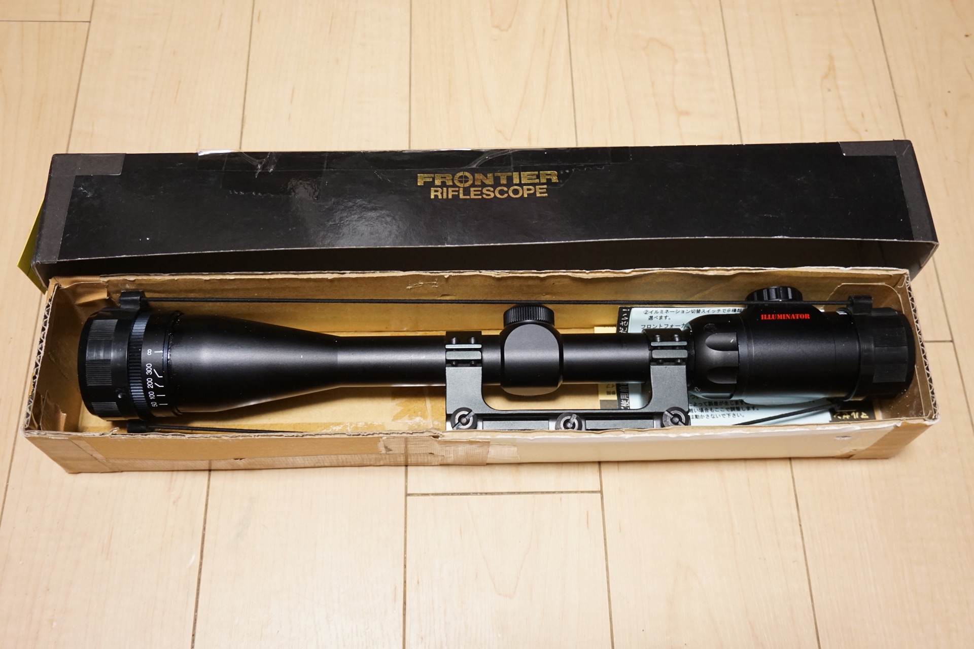 懐かしのフロンティアオリジナルライフルスコープ、4-12x40FF マルチ