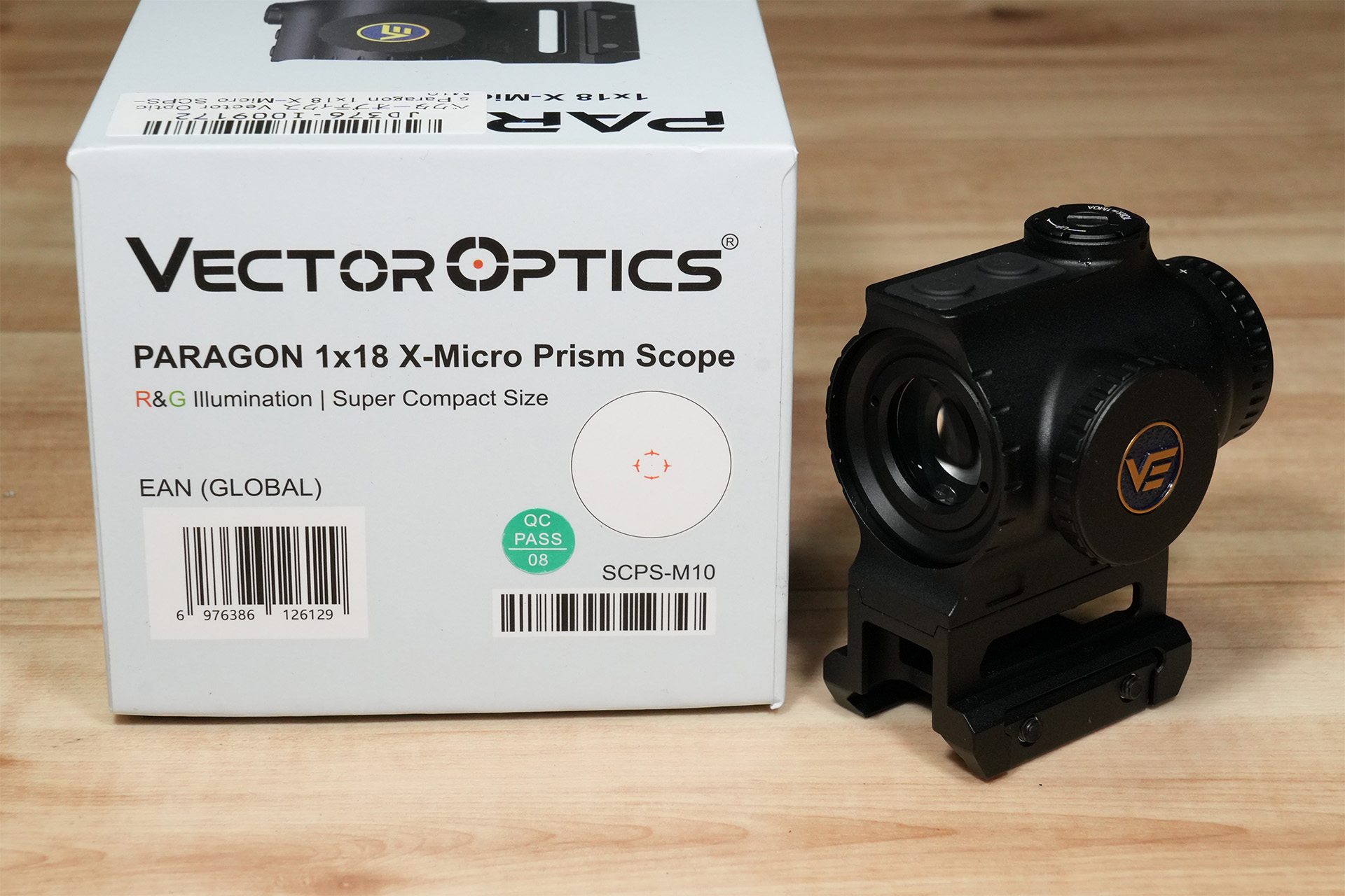 小さくなった1倍パラゴン、VectorOptics Paragon 1×18 X-Micro(SCPS