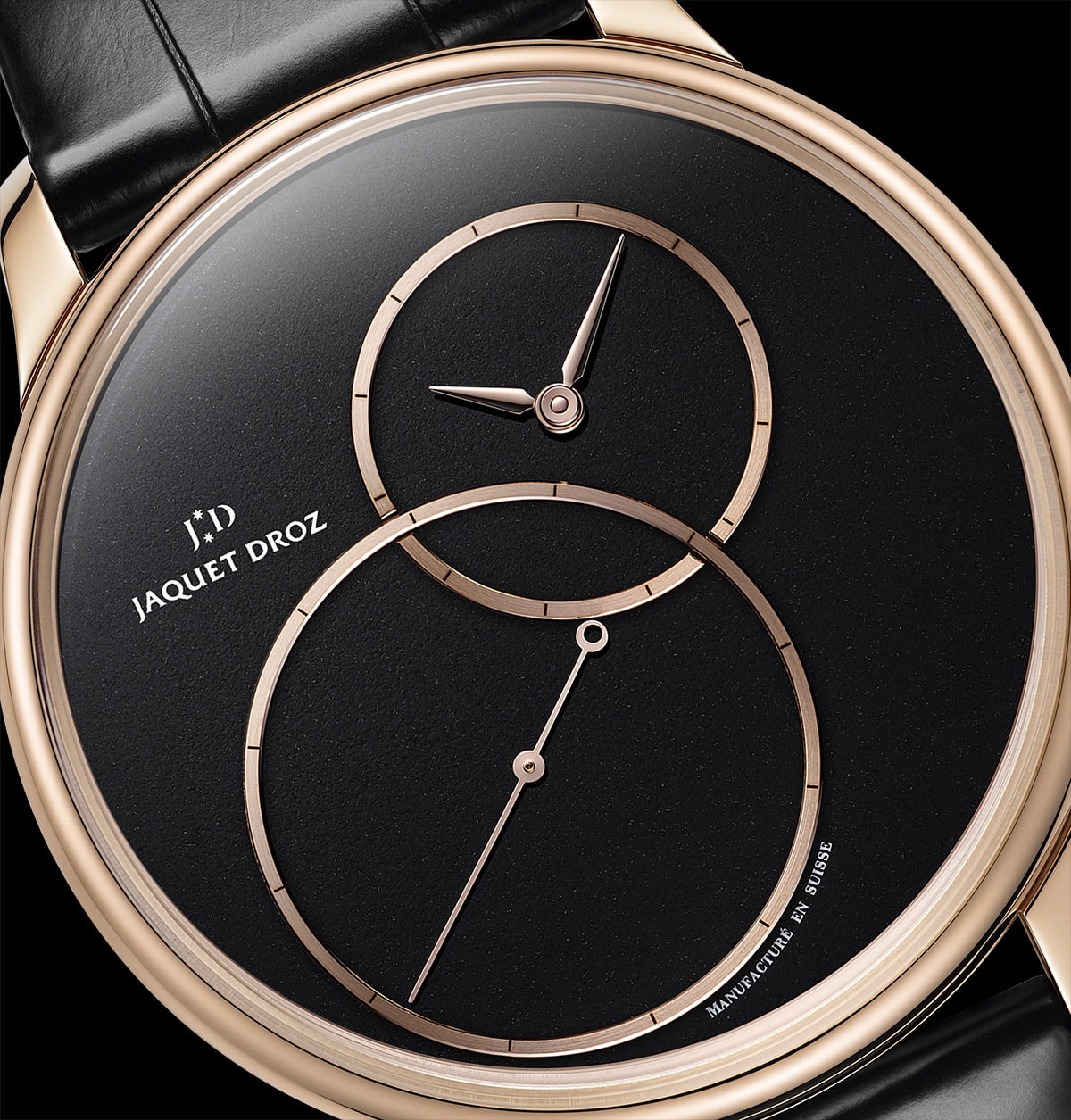New: Jaquet Droz Grande Seconde Off-Centered- black jade dial :