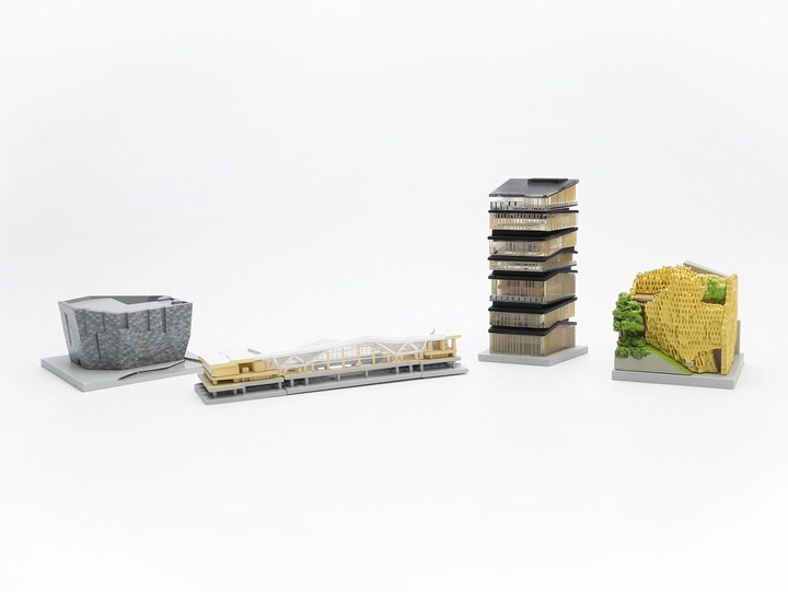 高輪ゲートウェイ駅」など隈研吾氏の名建築フィギュア発売 - 観光経済新聞
