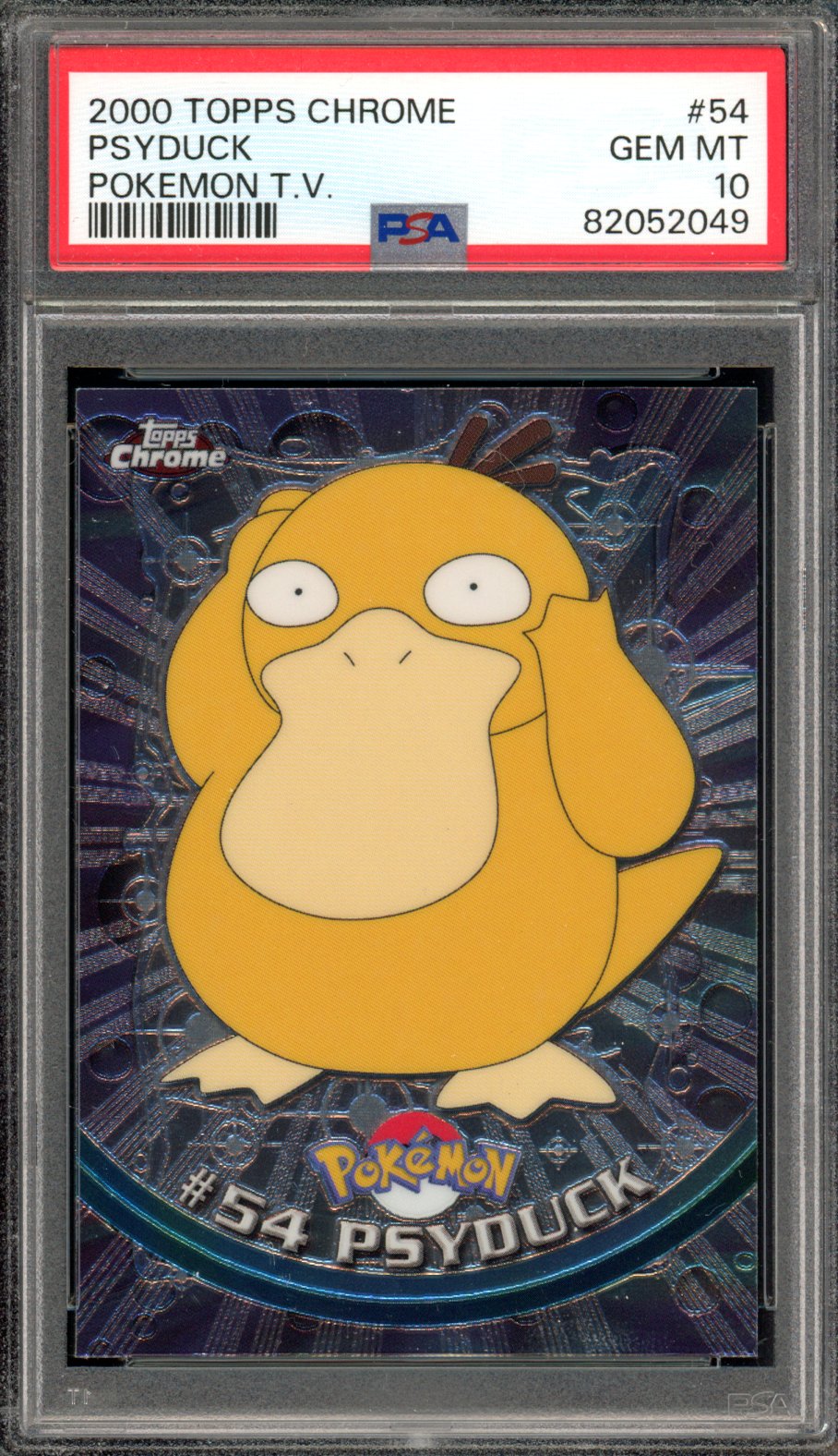 Pokemon Topps Chrome Psyduck PSA 10 – Kanto Shark