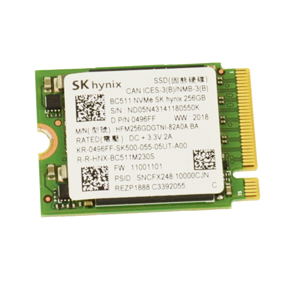 New 496FF SK Hynix BC511 256GB NVMe PCIE SSD Hard Drive M.2 2230