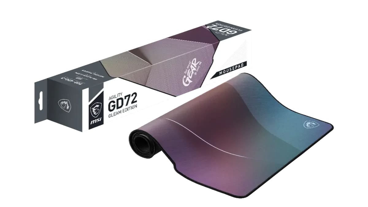 MSI、ガラスビーズの特殊加工を施したマウスパッド「AGILITY GD72