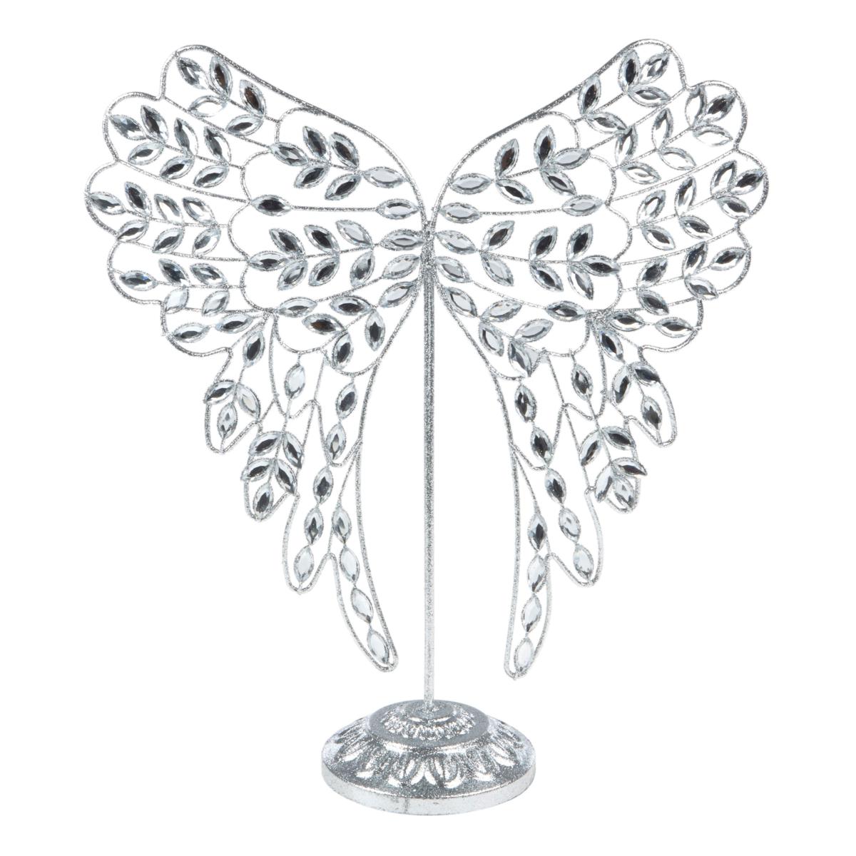 august & leo Jeweled Angel Wing Stand | HSN