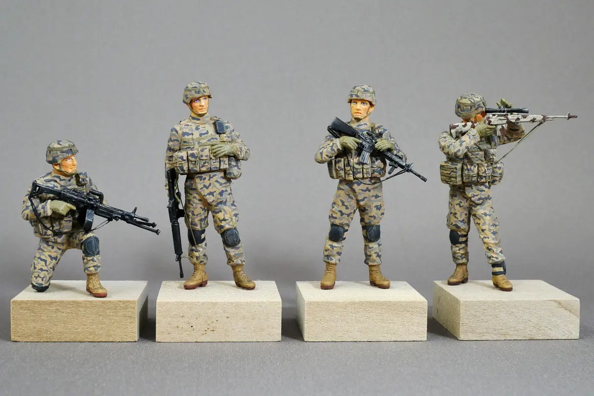 アメリカ現用陸軍 中東拠点警備 フル装備 マスターボックス 1/35 組立