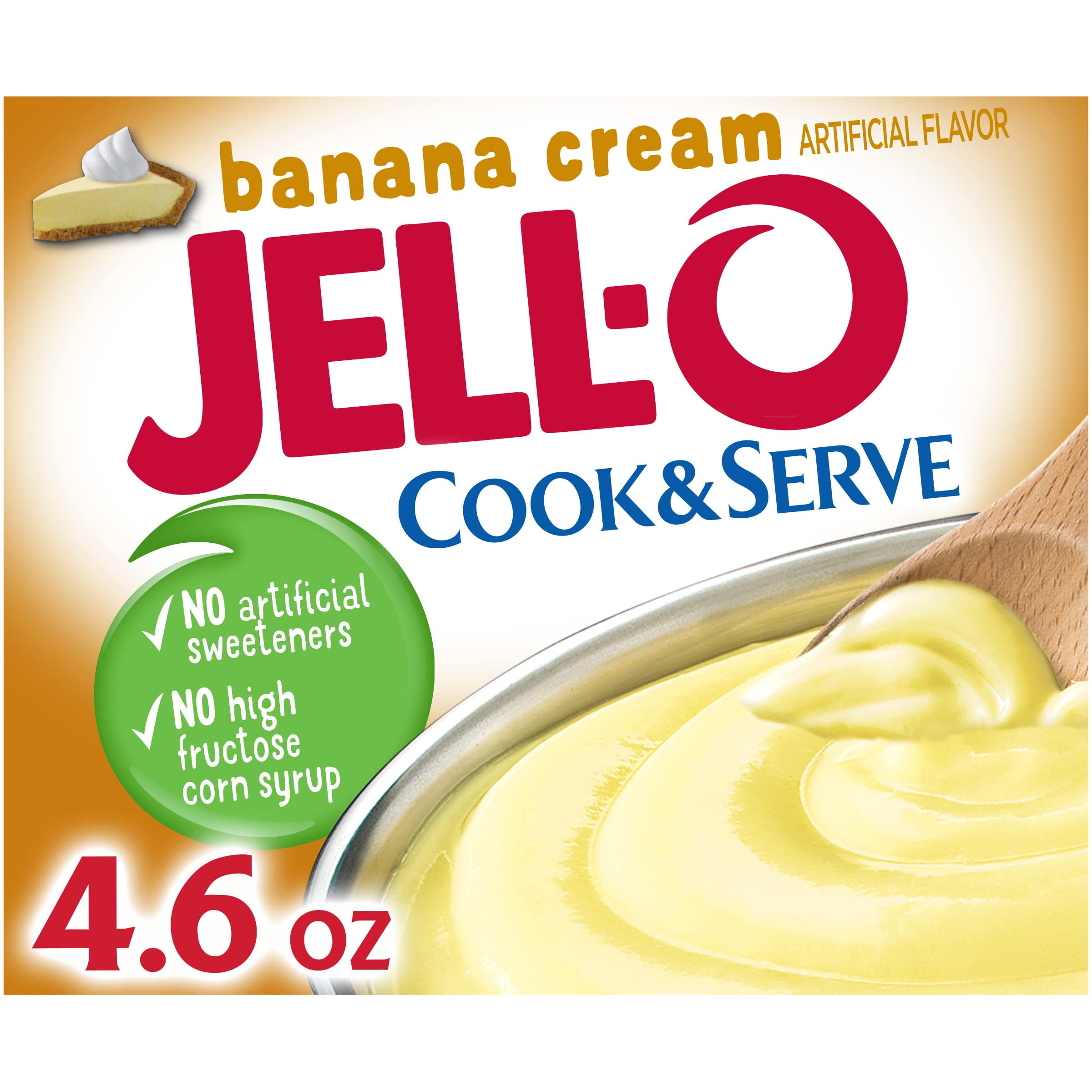 3 pack) Jell-O Cook & Serve Banana Cream Pudding & Pie Filling Mix