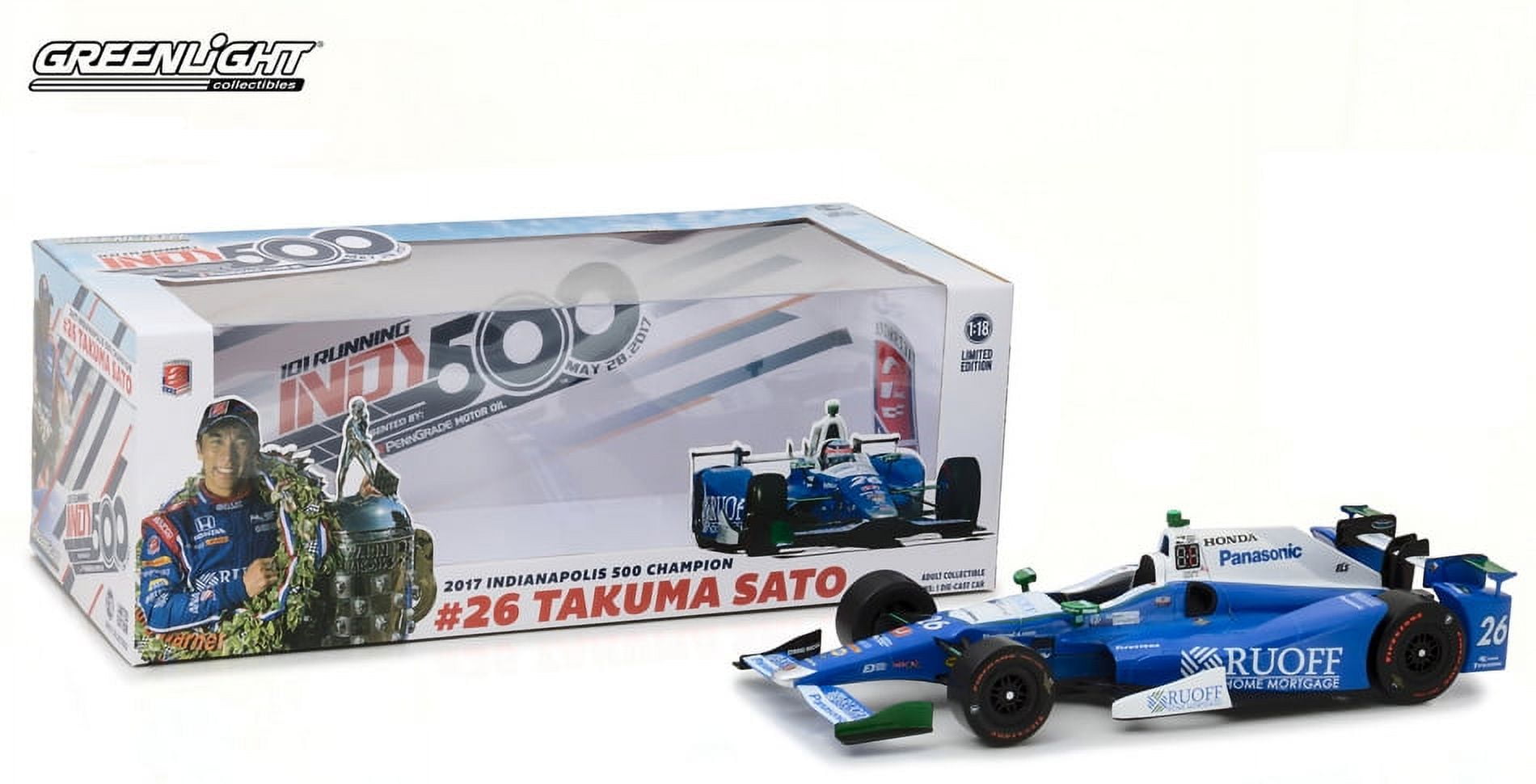 2017 Indianapolis 500 Champion #26 Takuma Sato / A - Walmart.com