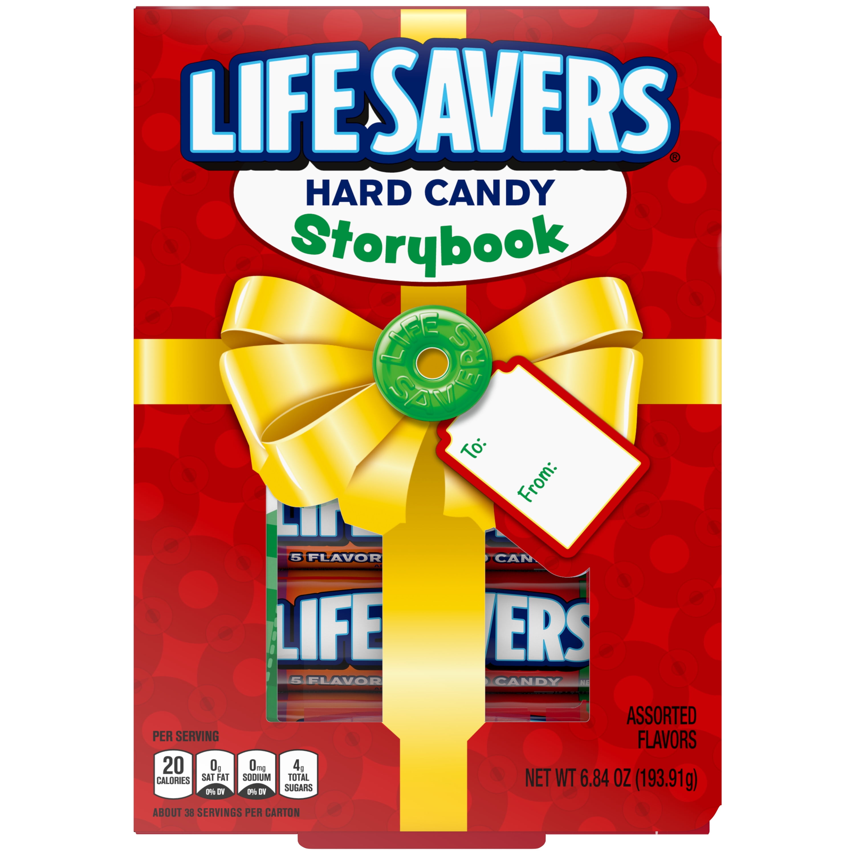 Life Savers 5 Flavors Christmas Hard Candy Storybook Gift Box