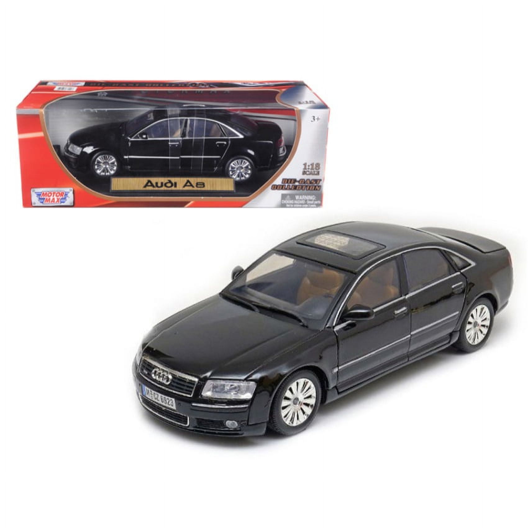 2004 Audi A8 Black 1/18 Diecast Car Model by Motormax - Walmart.com