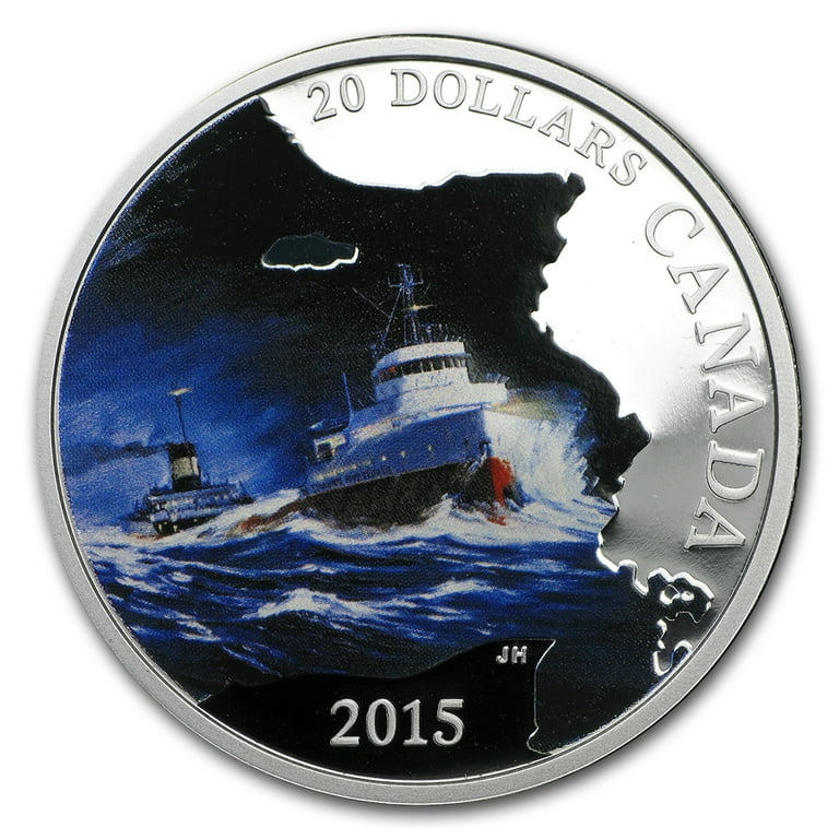 2015 Canada 1 oz Silver Lost Ships SS Edmund Fitzgerald - Walmart.com