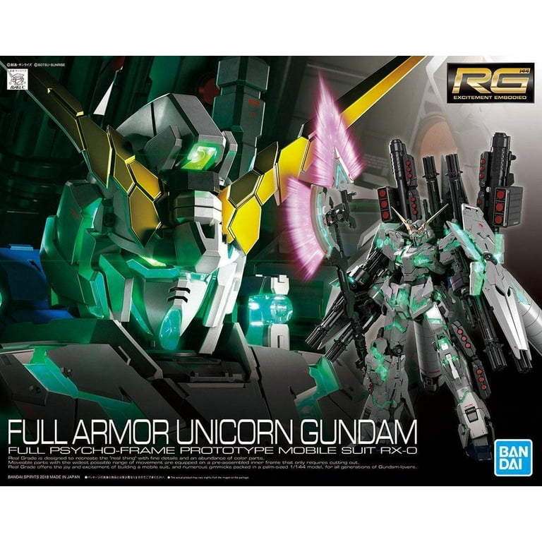 Bandai Hobby Toys - Full Armor Unicorn Gundam RG 1/144 Model Kit